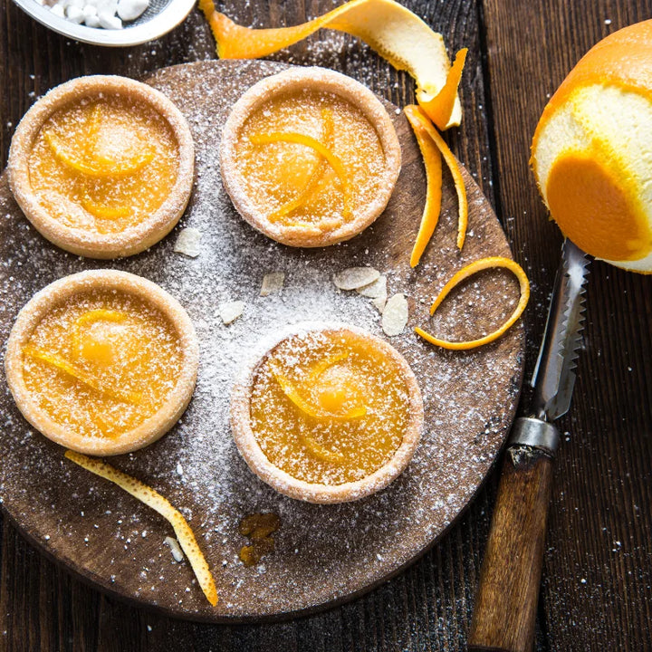 Crostatine con crema all’arancia Tarocco