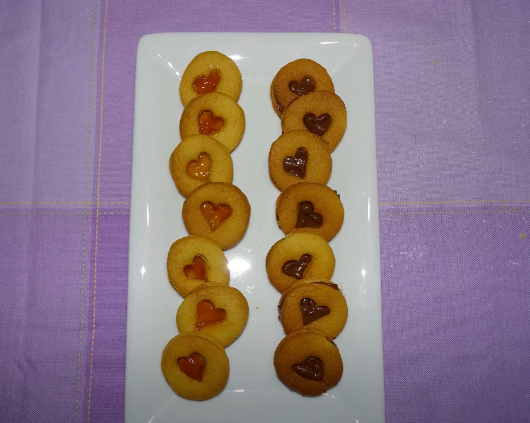 Cuoricini con marmellata di navelina bio