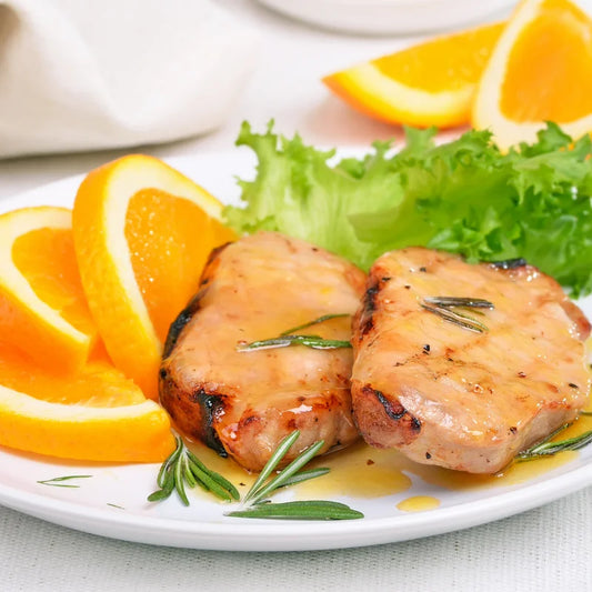 Filetto di maiale con salsa all’arancia