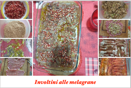 Involtini di melagrane