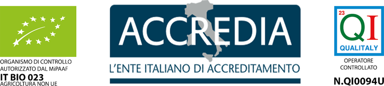 loghi accredia qualità e biologico Casa Sferrazzo